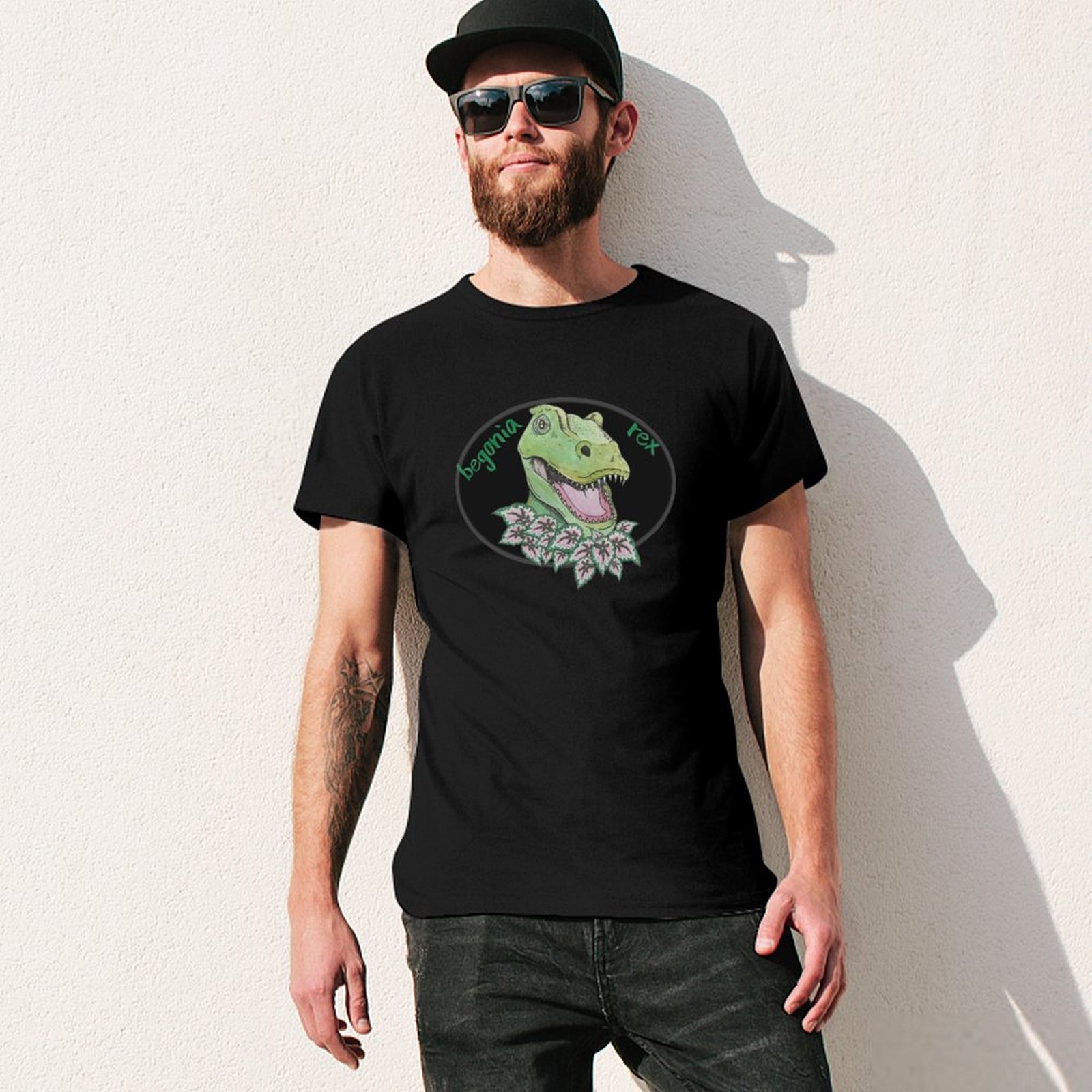 T rex begonia T-Shirt man t sh - Begonia Rex review and price