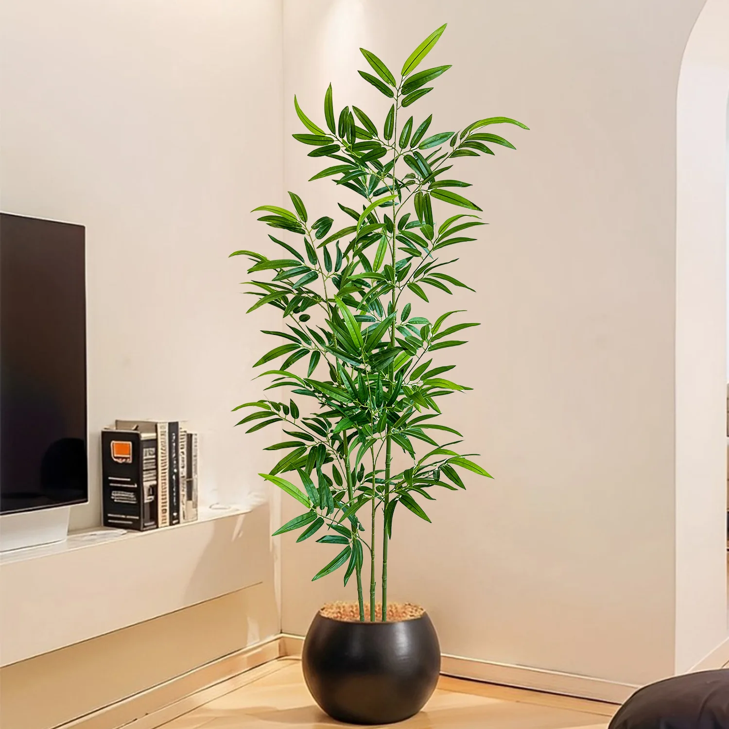 Artificial Green Bamboo Fadele - Ficus Lyrata Tree review and price
